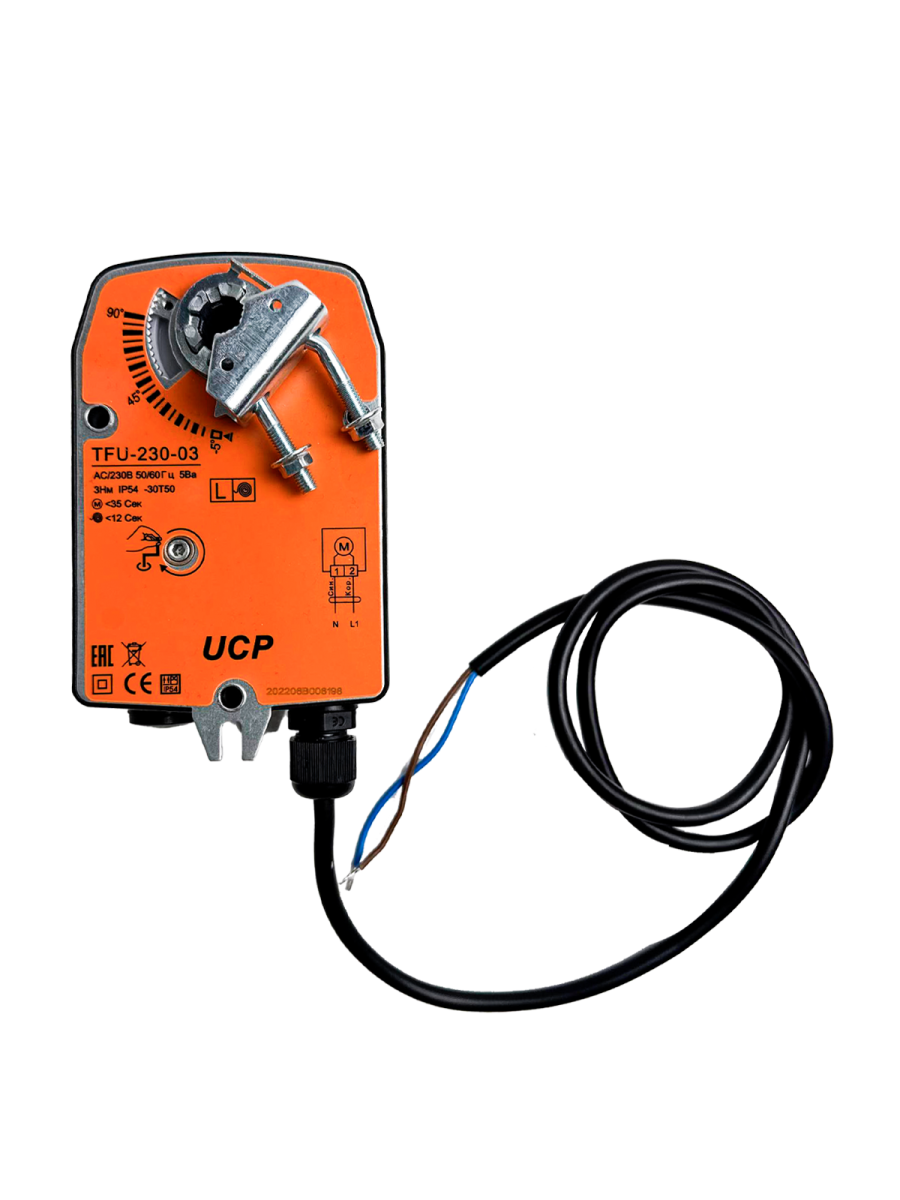 Электропривод UCP TFU-230-03 с возвратной пружиной